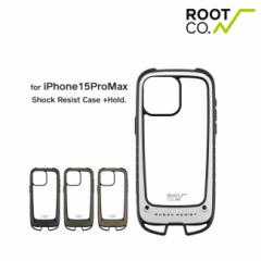 iPhone15ProMax pP[X ROOT CO. [g R[ GRAVITY  Shock Resist Case +Hold. iPhoneP[X