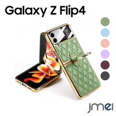Galaxy Z Flip4 5G �P�[�X 2022 SC-54C SCG17 �X�}�z�J�o�[ �����O�t�� ���b�L�o���p�[ �������U�[ �`�F�b�N�� �T�u��ʕی� �y�� �X�g��