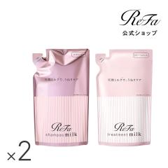 ���˂�΍�y�l�ߑւ��Z�b�g�z ���t�@ �~���N�v���e�C�� �V�����v�[ �s���N 430ml �� �g���[�g�����g �s���N 430g 2�Z�b�g ReFa �x���[