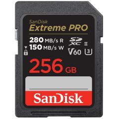 SD�J�[�h 256GB SanDisk Extreme PRO SDXC�J�[�h UHS-II �T���f�B�X�N U3 V60 6K 4K R:280MB/s W:150MB/s  SDSDXEP-256G-GN4IN �C�O�p�b