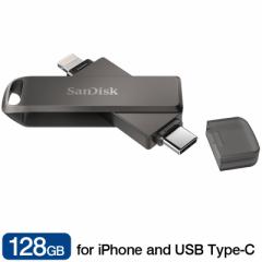 USB128GB SanDiskTfBXN iXpand Flash Drive Luxe iPhone iPad/PCp Lightning + USB3.1-C ]SDIX70N-128G-GN6NE lR|