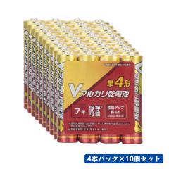 �y�A�E�g���b�g�zV�A���J�����d�r �P4�` 4�{�p�b�N�~10�Z�b�g 7�N�ۑ��\ �I�[���d�@ 08-4036 LR03VN4S �h�� �ЊQ�� �h�ЃO�b�Y �h��