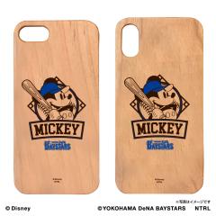 �y�A�E�g���b�g�zMICKEY MOUSE�~���lDeNA�x�C�X�^�[�Y �E�b�h iPhone�P�[�X(EMBLEM) iPhone7/8/X/XS�p ���b�s���O�s��