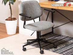 ���J �f�X�N�`�F�A �O���[ W61.5�~D61�~H82�`91�~SH44~53 PC-80GY ���ʉ�] �L���X�^�[�t �ړ��\ ���[�J�[���� ��������