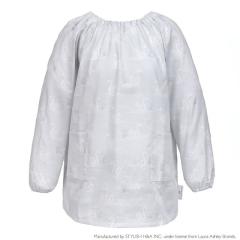 LAURA ASHLEY スモック(140-160cm) Swans 子供用 長袖スモック 幼稚園 エプロン 小学生 用 子供 用 書道 高学年 美術 おしゃれ スモック 