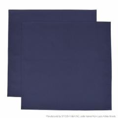 LAURA ASHLEY ランチクロス・給食ナフキン(45cm×45cm) 2枚セット Royal Navy 子供用 ナフキン 小学校 ランチョンマット 給食 ランチクロ