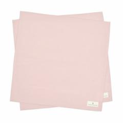 ランチクロス・給食ナフキン(45cm×45cm) 2枚セット くすみピンク 子供用 ナフキン 小学校 ランチョンマット 給食 ランチクロス お弁当包