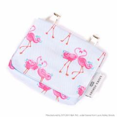 LAURA ASHLEY 【ラージタイプ】移動ポケット・付けポケット Pretty Flamingo 子供用 付けポケット 子供 移動ポケット ポケットポーチ ラ