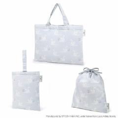 LAURA ASHLEY 入園入学シリーズ バッグ・巾着3点セット Swans 体操服袋 入園 バッグ セット 幼稚園 入園グッズ 入学準備 袋 セット 入学 