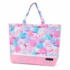 マチ付きキルティングレッスンバッグ(ループ付き)  リフレクター付き 撥水タイプ ふわふわキュートなキャンディポップ 子供用 トートバッ