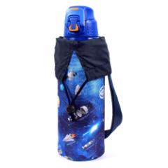 水筒カバー ラージタイプ はっ水・軽量タイプ 未来の惑星探査と宇宙船 子供用 水筒カバー ショルダー 子供 ラージ 水筒 カバー 肩掛け 水