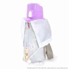 LAURA ASHLEY 水筒カバー スモールタイプ 撥水・軽量タイプ Swans 子供用 水筒カバー ショルダー 子供 ラージ 水筒 カバー 肩掛け 水筒 