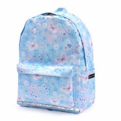 リュックサック(チェストベルト付き) リフレクター付き 撥水タイプ ムーンライトバタフライ 子供用 小学生 キッズ 通園リュック 子供 か