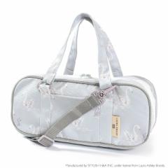 LAURA ASHLEY 画材・絵の具バッグ 撥水・軽量タイプ (サクラクレパス製 絵の具セット(水彩 12ml)付き) Swans 子供用 子供 サクラクレパス
