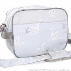 LAURA ASHLEY 通園バッグ 撥水・軽量タイプ Swans 子供用 ショルダー 幼稚園 バッグ 保育園 通園カバン 撥水 おしゃれ かわいい 小学生 