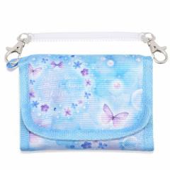 キッズウォレット 財布 撥水・軽量タイプ ムーンライトバタフライ 子供用 チェーン付き お財布 キッズ 子供 財布 小学生 キッズウォレッ