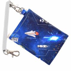 パスケース 未来の惑星探査と宇宙船 子供用 定期入れ パスケース チェーン付き ていき入れ パスケース かわいい キッズ パス ケース 小学