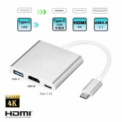 USB C-HDMI/USB3.0/USBCXd|[gt 3in1 ϊA_v^ tHD 4K2Kf IX\X 14.5cm Type C to HDMI/ Ro[^