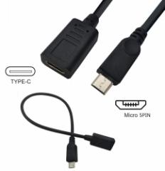 @USB2.0 Micro USB to USB Type C X ϊP[u IX[X@30cm /2.0 Micro 5s|USB C X[d&f[^P[u u