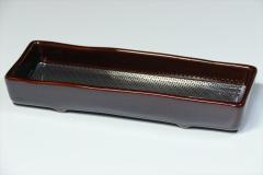 国産 墓参用品■陶器■仏具■限定■タメ 線香皿 香炉 幅186mm 奥行68mm 高さ28mm