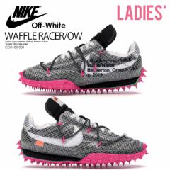 NIKE/Off-White (iCL/ItzCg) WOMENS WAFFLE RACER/OW (EBY bt [T[) BLACK/LASER FUCHSIA-WHITE CD8180 001