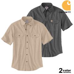 Carhartt �J�[�n�[�g �V�����u���[�V���c ���� ���[�Y�t�B�b�g Fort Loose SS Shirt USA���f�� �����Y �g�b�v�X �傫���T�C�Y [104369]  