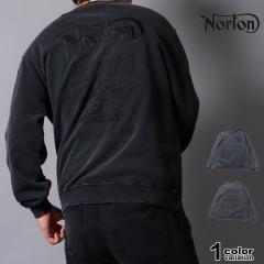 �m�[�g�� �g���[�i�[ �N���[�l�b�N �X�E�F�b�g NORTON �t���X�g���H �g���[�i�[ �傫���T�C�Y �u���b�N �o�C�J�[ M-2XL [261N1301B] 