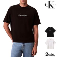 �J���o���N���C�� T�V���c �X�^���_�[�h���S �����b�N�X �N���[�l�b�N ���� Calvin Klein SS RLXD STANDARD LOGO CREW NECK TEE �����Y 
