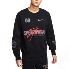 �i�C�L �g���[�i�[ �X�E�F�b�g �N���[�l�b�N NIKE NSW �N���u BB OC 3 �v���I�[�o�[ L/S �N���[ �g�b�v�X ���N�� ���� �O���t�B�b�N IF17