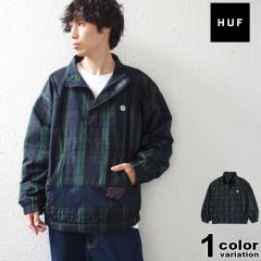 �n�t HUF �g���b�N�W���P�b�g �����Y �n�[�t�W�b�v �W���P�b�g CAMDEN PLAID TRACK JACKET (huf JK00393 �A�E�^�[ �W���P�b�g �X�g���[�g