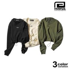 �y�݌ɏ����z���o�[�T�� �X�E�F�b�g �V���[�g�� reversal MICRO LOGO CROPPED SWEAT TOP �J�b�g�\�[ �g�b�v�X �Z�� �g���[�j���O �W�� ��