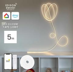 5m �G�W�\���X�}�[�g LED�V���R���e�[�v���C�g �`���[�u���C�g LED�X�g���b�v �Ɩ���� �X�}�[�g�Ɩ� Wi-Fi �X�}�z���� �A�v������ ����