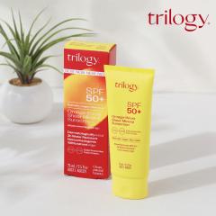 �g�����W�[  trilogy �I���K�u�[�X�g �~�l�����T���X�N���[�� 75ml SPF50+ �T���S���[�Y�q�b�v �A�E�g�h�A ts1031