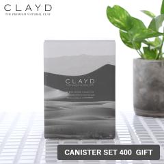 �N���C�h CLAYD �N���C�p�E�_�[ �L���j�X�^�[�Z�b�g �M�t�g 400g CANISTER SET 400 GIFT �N���C ������ �o�X�N���C �p�b�N �t�F�C�X�p�b