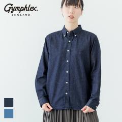 �y2026�H�~�z�W���t���b�N�X Gymphlex ���C�g�f�j�� �����V���c #GY-B0197SDM LIGHTDENIM B.D. SHIRT L S �����{�^���_�E���V���c 2026AW
