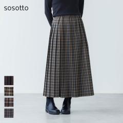 �y2026�H�~�zsosotto �\�\�b�g �`�F�b�N�ؑփv���[�c�X�J�[�g �J�W���A�� ���ꂢ�� ������� �H�~ �`�F�b�N�� �����O�X�J�[�g ���n���� 