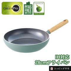 �O���[���p�� ���C�t�����[ �t���C�p�� 28cm GREEN PAN | �Z���~�b�N�R�[�e�B���O IH�Ή� �K�X�ΑΉ� ���т���ɂ��� �T�[������ CO2��