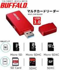 }`J[h[_[ BUFFALO C^[USB3.0 microSD/SDJ[hp[_[ ] bh BSCR27U3RD 