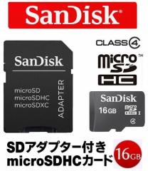 16GB microSDHCJ[h SanDisk 16GB CLASS4 TfBXN }CNSDHC 16GB ϊA_v^t hdl SDSDQ-016G-J35U