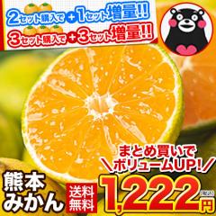 【まとめ買い⇒最大9kg!実質半額★3セット買うと3セットおまけ!】 みかん 訳あり 送料無料 熊本ミカン 1.5kg 大玉 小