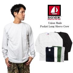 �x�C�T�C�h BAYSIDE 3055 ���j�I�����C�h �����O�X���[�u �|�P�b�gT�V���c �b �����Y ���n �A�����J�� USA�� MADE IN USA ���� ����T �|