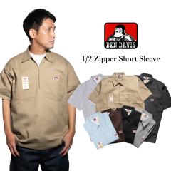 �x���f�C�r�X BEN DAVIS ���� 1/2�W�b�v ���[�N�V���c �A�����J���ʃ��f�� �b �����Y S-XXL �R�b�g�� �|���G�X�e�� ���a�c�C�� �v�����e