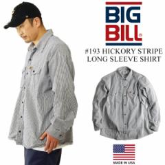 �r�b�O�r�� BIGBILL 193 �������[�N�V���c �q�b�R���[�X�g���C�v �A�����J�� �č��� (HICKORY STRIPE MADE IN USA�j