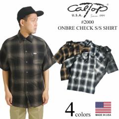 �L�����g�b�v CALTOP #2000 �I���u�� �`�F�b�N ���� �t�����l�� �V���c �����Y S-XXXL �č��� �A�����J�� MADE IN USA�b�J�W���A���V���c