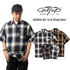 �L�����g�b�v CALTOP #2000 �I���u�� �`�F�b�N ���� �t�����l�� �V���c �����Y S-XXXL �č��� �A�����J�� MADE IN USA�b�J�W���A���V���c
