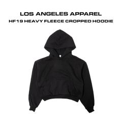 ���T���[���X�A�p���� LOSANGELES APPAREL HF19 �w�r�[�t���[�X �N���b�v�h�t�[�f�B �b ���f�B�[�X �X�E�F�b�g �p�[�J�[ �Z�� �č��� �A