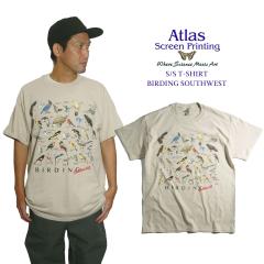 �A�g���X�X�N���[���v�����e�B���O ATLAS SCREEN PRINTING ����T�V���c �o�[�f�B���O�T�E�X�E�G�X�g �b �����Y S-XL BIRDING SOUTHWEST 