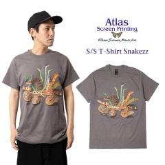 �A�g���X�X�N���[���v�����e�B���O ATLAS SCREEN PRINTING ����T�V���c �X�l�[�N�X �b �����Y S M L XL �v�����gT
