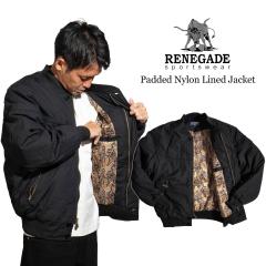 ���l�Q�[�h�X�|�[�c�E�G�A RENEGADE sportswear �p�f�b�h�i�C�������C���h �_�[�r�[�W���P�b�g �b �u���]�� �V���[�g�� �u���b�N �y�C�Y