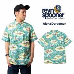 ���C���X�v�[�i�[ �~ �h�������� REYN SPOONER �~ DORAEMON �����A���n�V���c �t���I�[�v�� �b �����Y S M L XL XXL �R���{ �X�v�[�i�[�N